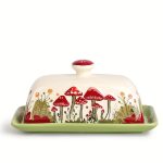 Butterdose Keramik Bunt
