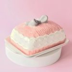 Butterdose Keramik Rosa