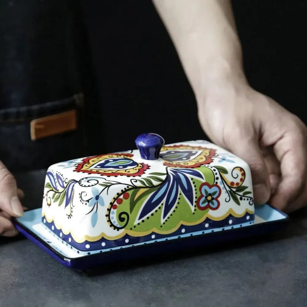 Butterdose Keramik Vintage – Bild 3