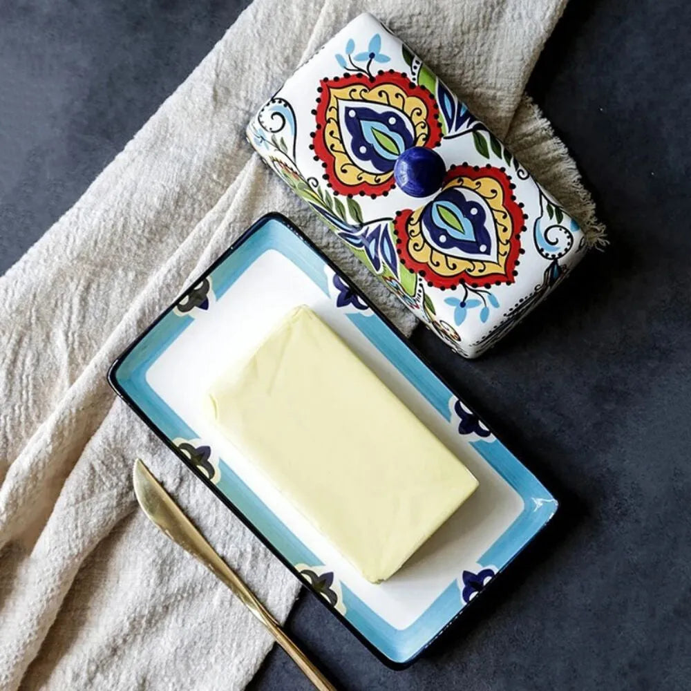 Butterdose Keramik Vintage