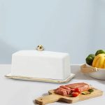 Butterdose Keramik Weiß