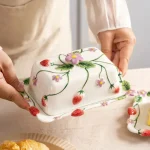 Italienische Keramik Butterdose